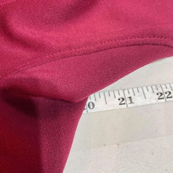 Vintage‎ Nike Women's Long Sleeve Full Zip Track Jacket Burgundy White Medium - Picture 8 of 8